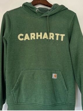 Carhartt Women’s Forest Green Logo Hoodie